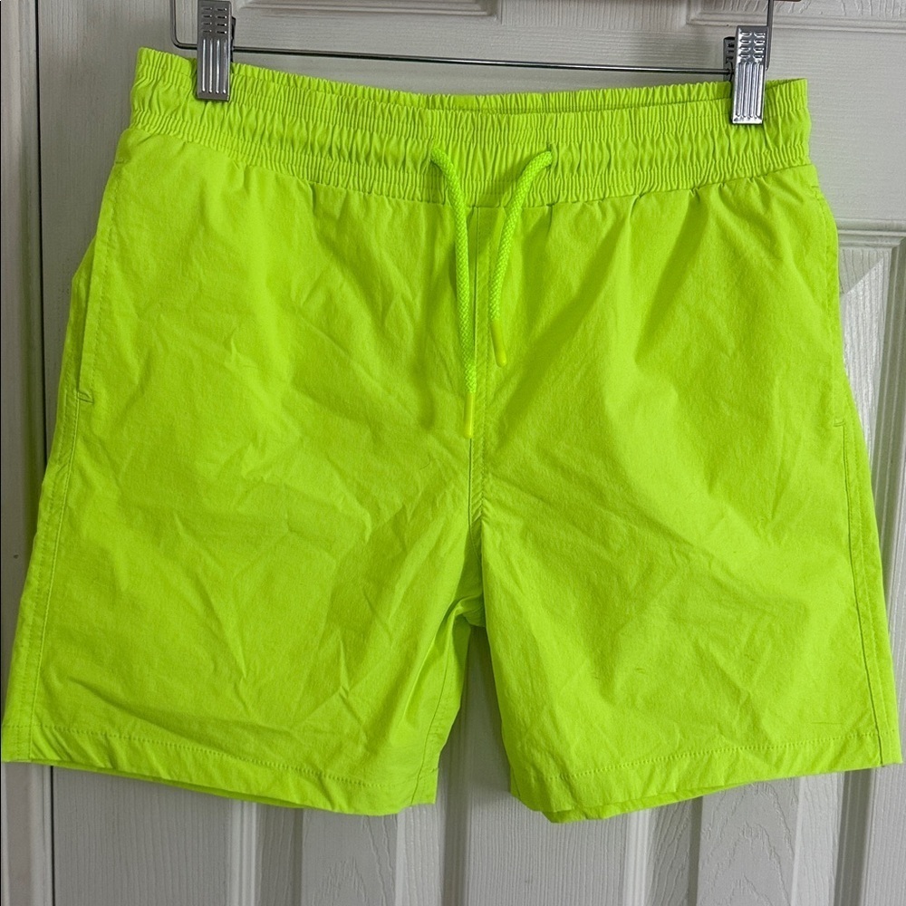 NWT Fashion Nova Neon Green Kids Swim Trunks